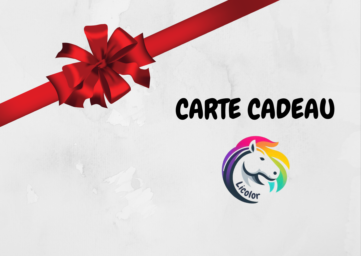 Carte cadeau Licolor